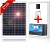 DokioSolar 20W-os Polikristályos napelem tábla + 20A töltésvezérlővel