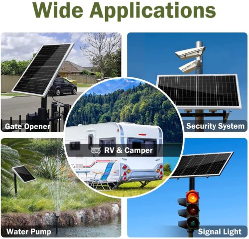 DokioSolar 50W-os Polikristályos napelem tábla + 20A töltésvezérlővel