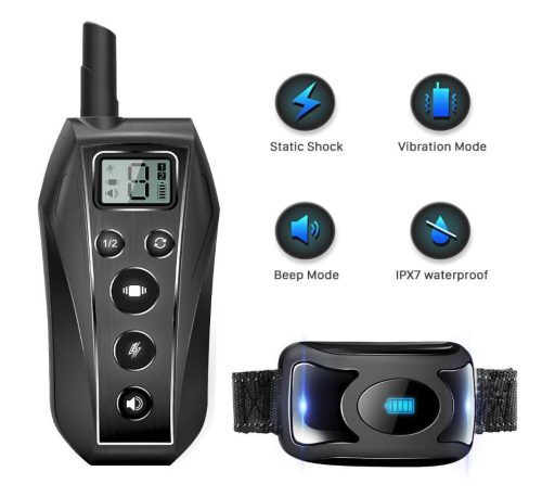 Patpet T700 távirányítós elektromos kiképző nyakörv szett 600m, tölthető