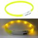 LED vágható világítós nyakörv Citromsárga 50cm